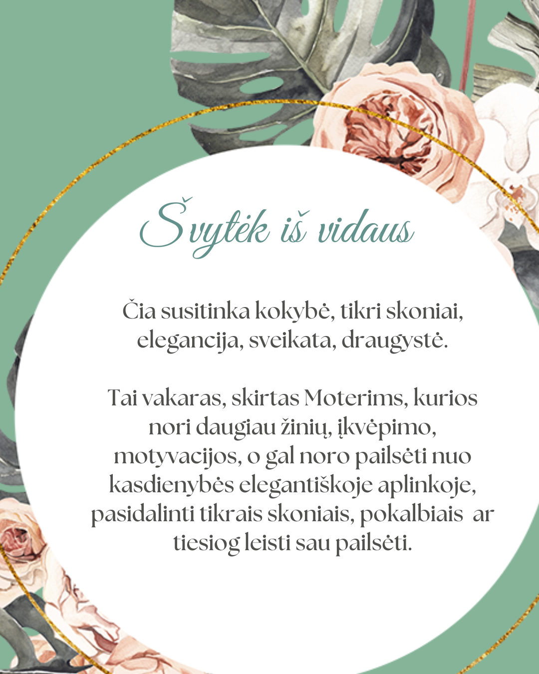 Išskirtinis vakaras Moterims Vilniuje
